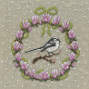  March Wreath Long-Tailed Tit (Мартовский венок синица) Набор для вышивания Le Bonheur des Dames 2690