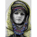 Таинственная девушка Канва с рисунком для вышивки бисером Вышиваем бисером