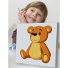 2 Любимый медвежонок Животные Медведь Для детей Детские Для мальчиков Для девочек Маленькая Легкая Раскраска картина по номерам 