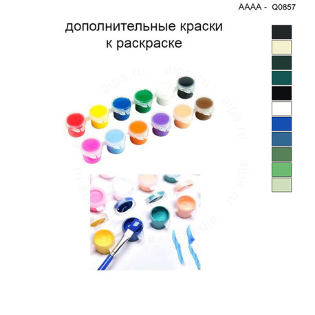 Дополнительные краски для раскраски 40х40 см AAAA-Q0857