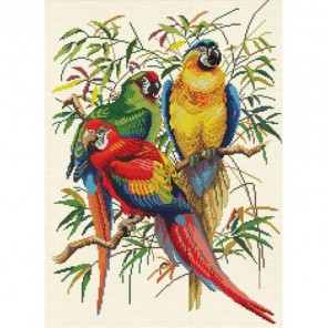 Тропические попугаи Набор для вышивания Белоснежка