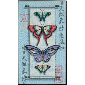Бабочки на свитке 35193 Набор для вышивания Dimensions ( Дименшенс )