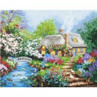 Домик у реки 91250 Раскраска по номерам акриловыми красками Dimensions