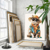 3 Британский кот в летней одежде Животные Кошки Котики Яркая Детская Для детей Для мальчика Для девочки Лето Отдых 100х125 Раскр