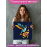 2 Колибри и нектар Птицы Цветы Для детей Природа Раскраска картина по номерам на холсте