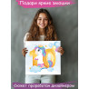 2 Радужный единорог с цифрой десять Коллекция Сute unicorn Праздник Для девочек Детские Для детей Небо Раскраска картина по номе