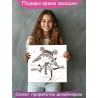 2 Довольная девочка на коньках Для детей Детские Дети Ребенок Девушка Для девочек Зима Раскраска картина по номерам на холсте