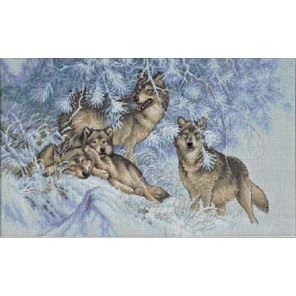 Зимние волки 35227 Набор для вышивания Dimensions ( Дименшенс )