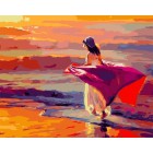 Прогулка по пляжу Раскраска картина по номерам акриловыми красками на холсте Color Kit