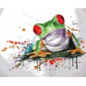 Лягушка Раскраска картина по номерам на холсте Menglei