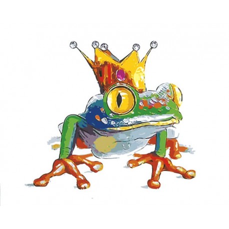 Царевна-лягушка Раскраска картина по номерам акриловыми красками на холсте Menglei