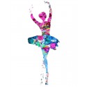 Красочная балерина Раскраска картина по номерам на холсте Menglei