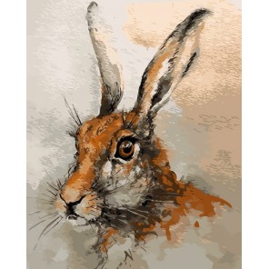 Заяц Раскраска картина по номерам акриловыми красками на холсте Menglei