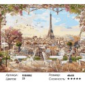 Любуясь Парижем Раскраска картина по номерам на холсте