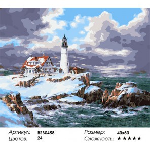 Маяк Портленда Раскраска картина по номерам акриловыми красками на холсте
