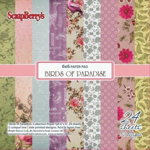 Райские Птицы Набор бумаги для скрапбукинга, кардмейкинга ScrapBerry's