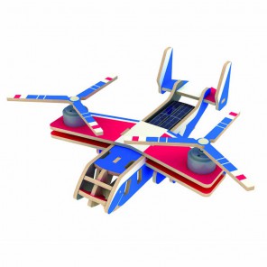 Вертолет-самолет Bell V-22 OSPREY (на солнечной энергии, красочное покрытие) 3D Пазлы Деревянные Robotime