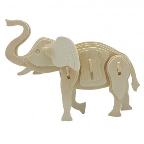 Слон 3D Пазлы Деревянные Robotime