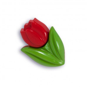 Тюльпан красный Пуговицы декоративные