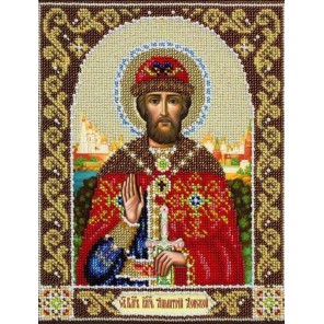 Святой Дмитрий Набор для частичной вышивки бисером Паутинка