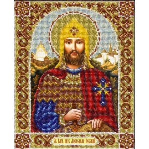 Святой Александр Невский Набор для частичной вышивки бисером Паутинка