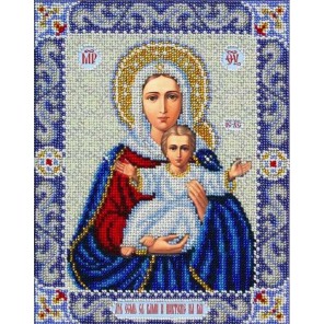 Богородица Леушинская Набор для частичной вышивки бисером Паутинка