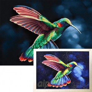 Тропическая птичка Алмазная вышивка мозаика Гранни