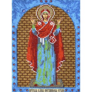 Богородица Нерушимая стена Набор для частичной вышивки бисером Вышиваем бисером