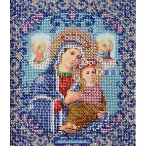 Богородица Страстная Набор для частичной вышивки бисером Вышиваем бисером