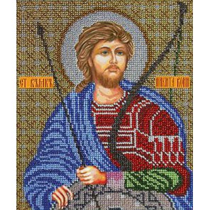Святой Никита Воин Набор для частичной вышивки бисером Вышиваем бисером