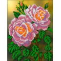 Розовые розы Набор для вышивки бисером Вышиваем бисером
