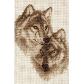 Влюбленные волки Набор для вышивания Золотое Руно