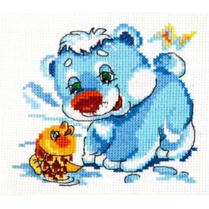 Белый медвежонок Набор для вышивания Чудесная игла
