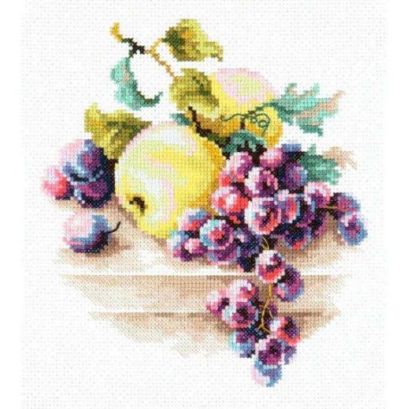 Виноград и яблоки Набор для вышивания Чудесная игла