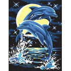 Дельфины Раскраска картина по номерам акриловыми красками на холсте Белоснежка