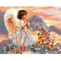 Ангел с цветами Набор для вышивания Белоснежка
