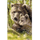 Медведица с медвежонком Набор для вышивания Риолис