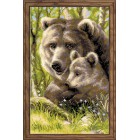 Медведица с медвежонком Набор для вышивания Риолис