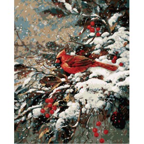 Ранний снег 21697 Раскраска по номерам акриловыми красками Plaid