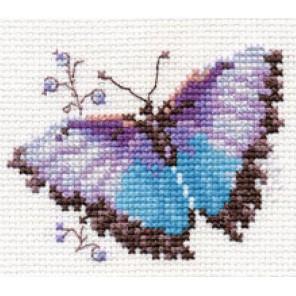 Яркие бабочки. Голубая Набор для вышивания Алиса