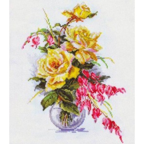 Желтые розы Набор для вышивания Алиса