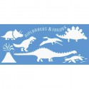 Динозавры Трафарет пластиковый Marabu