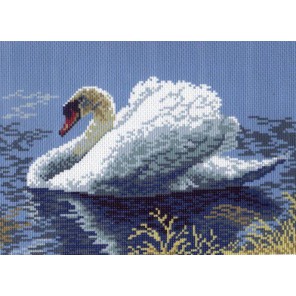 Лебедь-кликун Ткань с рисунком Матренин посад