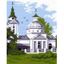 Церковь Канва с рисунком для вышивки Матренин посад