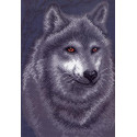 Волк Канва с рисунком для вышивки Матренин посад