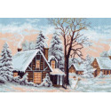 Зима Канва с рисунком для вышивки Матренин посад