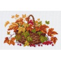 Осенние листья Канва с рисунком для вышивки Матренин посад