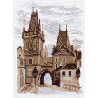 Прага Ткань с рисунком Матренин посад