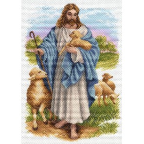 Иисус с барашком Ткань с рисунком Матренин посад