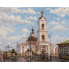 Храмы России Раскраска картина по номерам акриловыми красками на холсте
